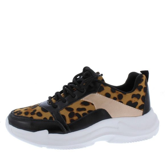 Black Leopard Print Sneaker {Forever} - Picture 2 of 3